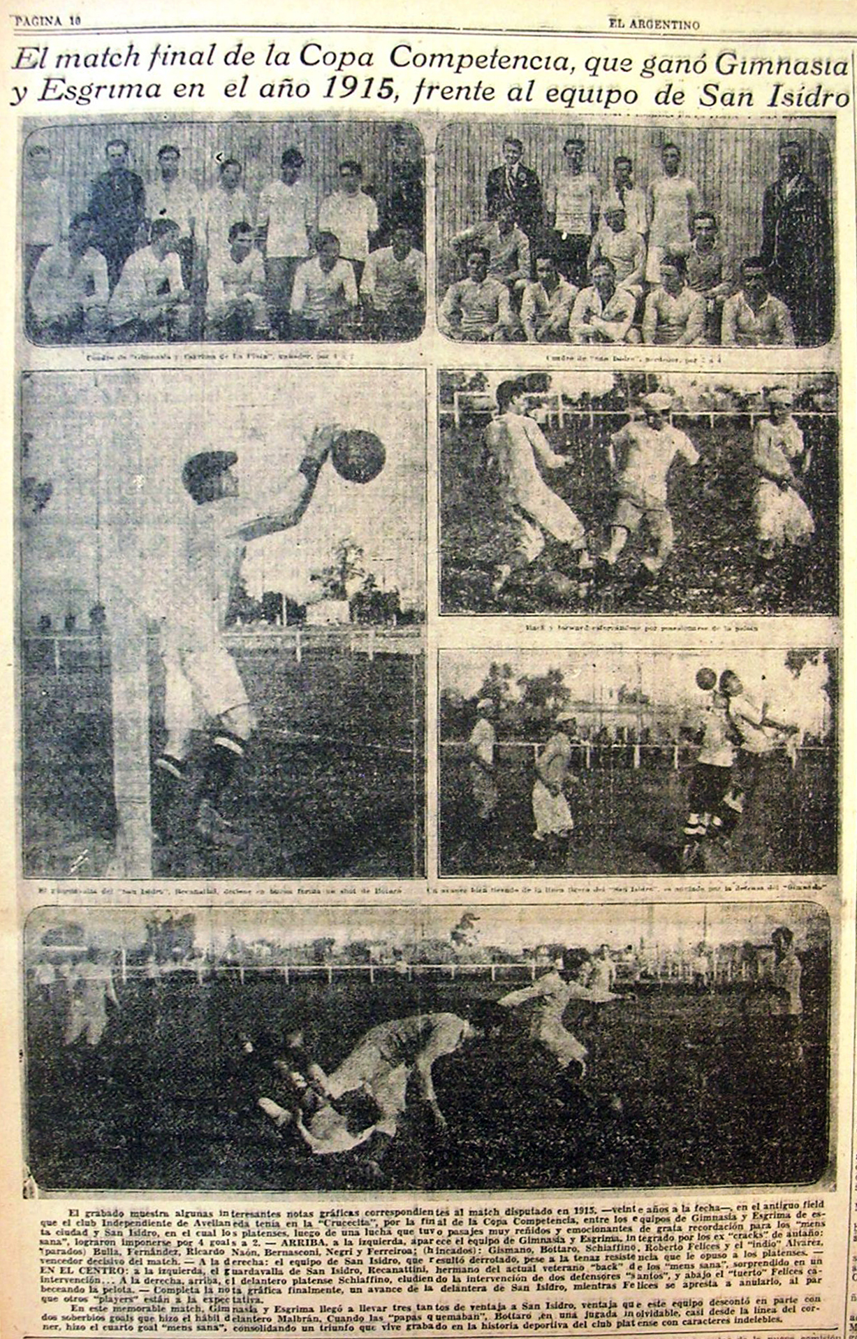 GIMNASIA 1915