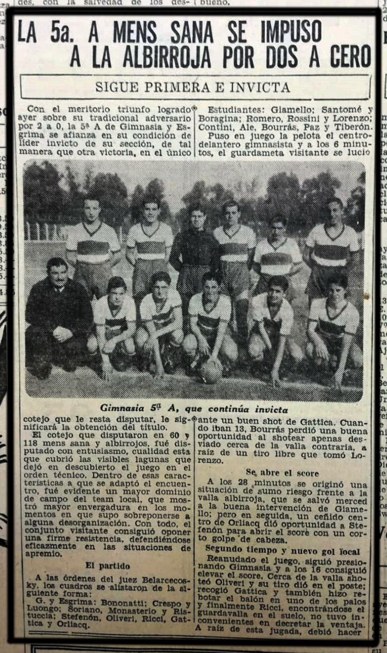 GIMNASIA 1944