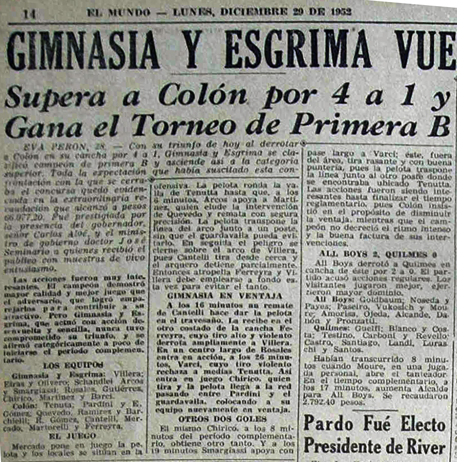 GIMNASIA 1952